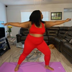 Red Fabletics Set